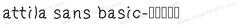 attila sans basic字体转换